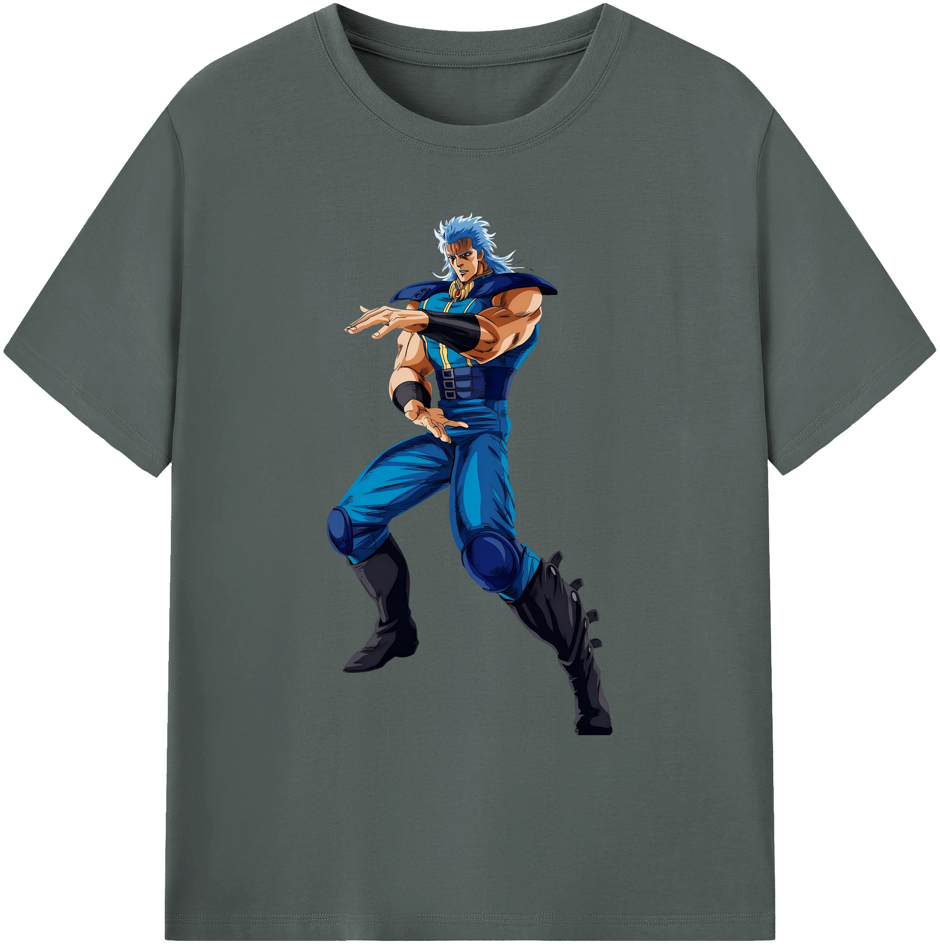 （画像用） 北斗の拳 Fist of the North Star 綿100％ メンズ半袖Tシャツ｜肌触りやわらか＆通気性